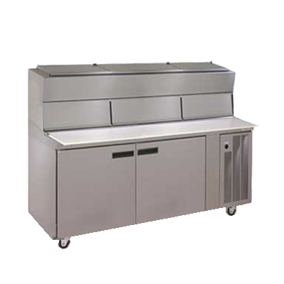 Delfield, 18672PDLP, Refrigerated Counter, Pizza Prep Table 