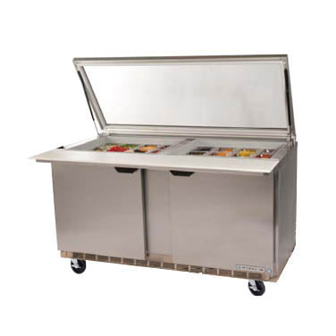 Beverage Air, SPE48HC-18M-STL, Refrigerated Counter, Mega Top Sandwich / Salad Unit 