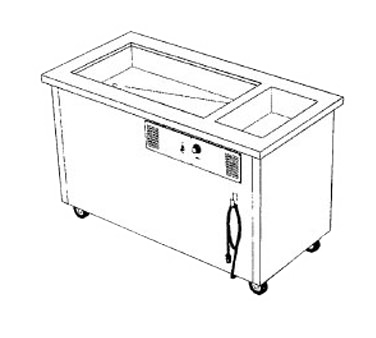 Delfield, SHC-50-NU, Serving Counter, Hot & Cold 