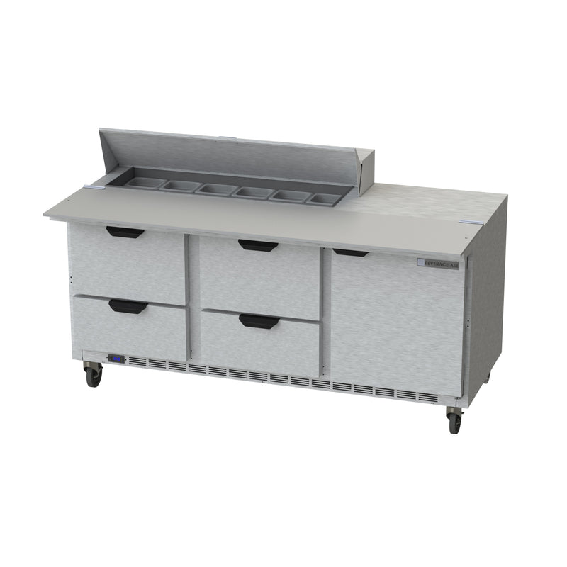 Beverage Air, SPED72HC-12C-4, Refrigerated Counter, Sandwich / Salad Unit 