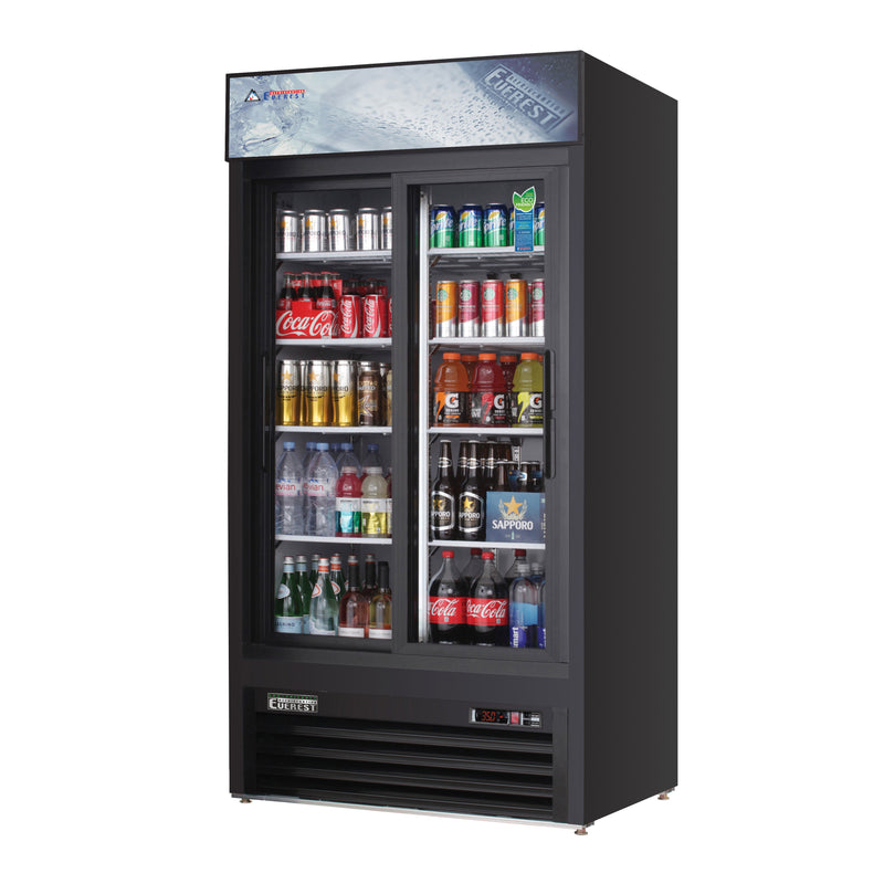 Everest Refrigeration, EMGR33B, Refrigerator, Merchandiser 