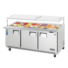 Everest Refrigeration 3 Door Open Top Prep Table, 71 1/2" (Mega Top) EOTP3 - Quality Galore