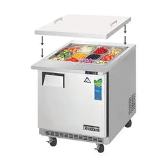 Everest Refrigeration 1 Door Open Top Prep Table, 27 1/2" (Mega Top) EOTP1 - Quality Galore