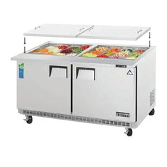 Everest Refrigeration 2 Door Open Top Prep Table, 59 1/2" (Mega Top) EOTPW2 - Quality Galore