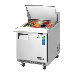 Everest Refrigeration 1 Door Sandwich Prep Table, 27 1/2" (Mega Top) EPBR1 - Quality Galore