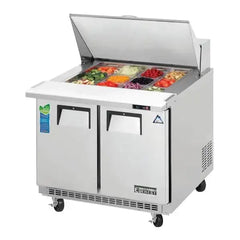 Everest Refrigeration 2 Door Sandwich Prep Table, 35 1/2" (Mega Top) EPBSR2 - Quality Galore