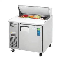 Everest Refrigeration 1 Door Sandwich Prep Table 35 1/2" Length, 24" Depth EPR1-24 - Quality Galore