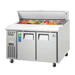 Everest Refrigeration 2 Door Sandwich Prep Table 47 1/2" Length, 24" Depth EPR2-24 - Quality Galore