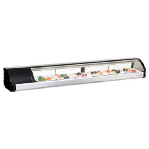 Everest Refrigeration 7ft Self Contained Countertop Refrigerated Display Case - Left Comp Mount ESC83L - Quality Galore