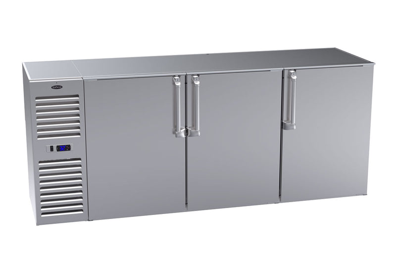 Krowne Metal, BS84L-SNS-LLR, Refrigeration- Self-Contained Back Bar Cooler 