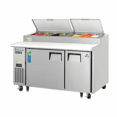 Everest Refrigeration 2 Door Pizza Prep Table, 59 1/2" EPPSR2 - Quality Galore