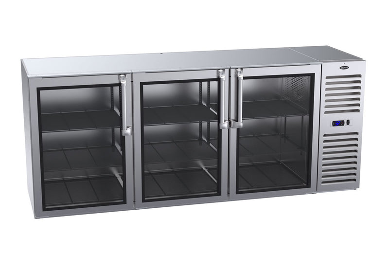 Krowne Metal, BS84R-KNS-LLR, Refrigeration- Self-Contained Back Bar Cooler 